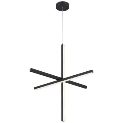 Access Vega 30" Wide Black Led Pendant