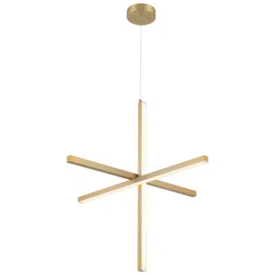 Access Vega 30" Wide Brushed Gold Led Pendant