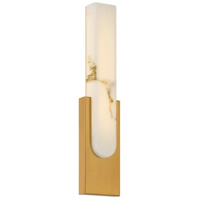 Access Victoria 20" High Antique Brushed Brass Led Wall Sconce