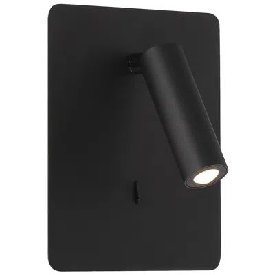 Access Villa 7 1/2" High Matte Black Led Wall Sconce