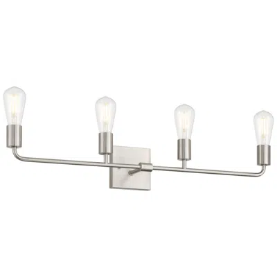 Access Virgin 31" Wide 4-light Brushed Steel Bath/vanity