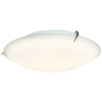 Access Zenon 16" Wide Brushed Steel Round Ceiling Light