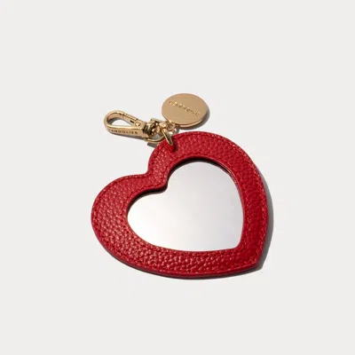 Accessories Mirror Heart Charm - Red/gold