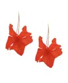 Accessory Concierge Air Bloom Drop Earrings In Red