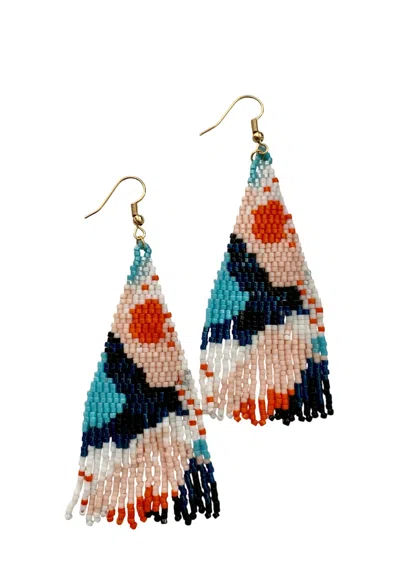 Accessory Concierge Beaded Fringe Drops In Calypso In Multi