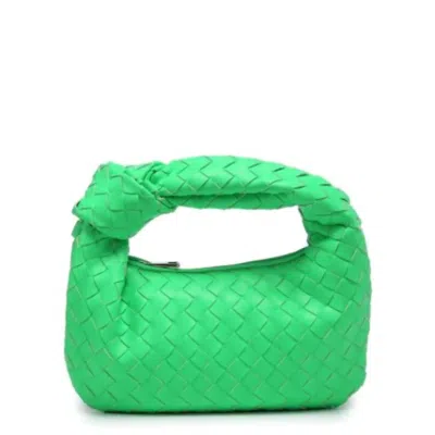 Accessory Concierge Braided Hattie Bag In Green