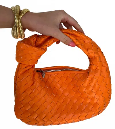 Accessory Concierge Braided Hattie Bag In Orange