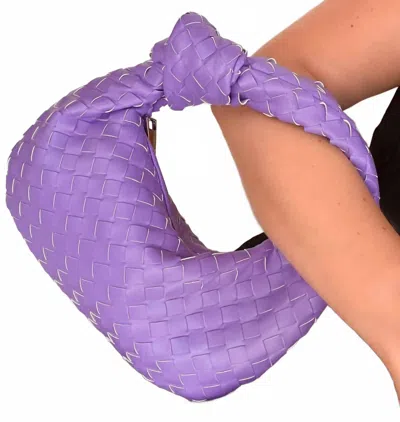 Accessory Concierge Braided Hattie Bag In Purple
