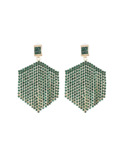 Accessory Concierge Dazzle Drop Earrings In Emerald
