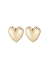 Accessory Concierge Gold-tone Puff Heart Earrings In Gold