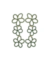 Accessory Concierge Pave Posey Drop Earrings In Green