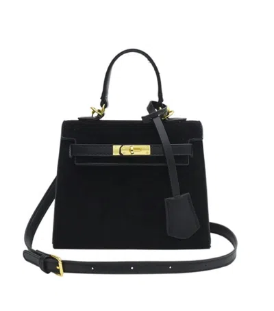 Accessory Concierge Tessa Bag In Black Suede