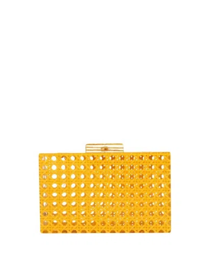 Accessory Concierge Women's Cane Clutch In Yellow