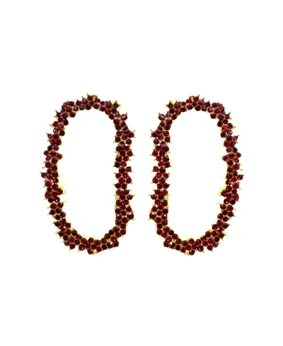 Accessory Concierge Women's Crystal Garland Drop Earrings In Garnet