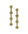 Accessory Concierge Women's Herringbone Station Drop Earrings In Gold-plated