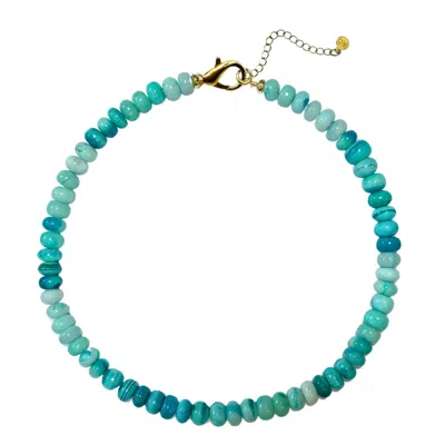 Accessory Concierge Women's Lagoon Collar Beaded Necklace In Blue