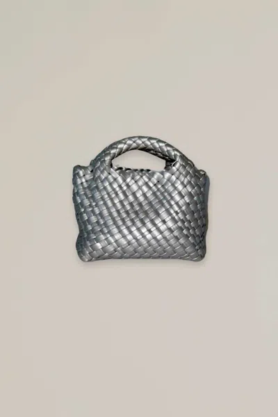 Accessory Concierge Woven Mini Bag In Silver
