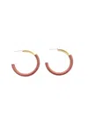 Accessory Jane Colored Hoop Earrings In Brown