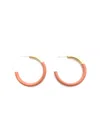 Accessory Jane Colored Hoop Earrings In Clay
