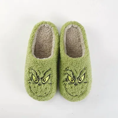 Accity Women's Grinch Slippers In Green