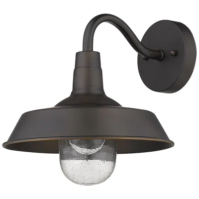 Acclaim Lighting Burry 1-light Oil-rubbed Bronze Wall Light With Seeded Glass