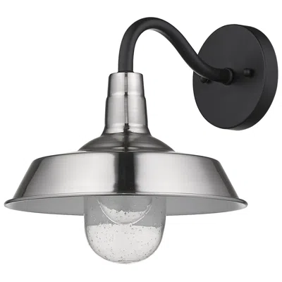 Acclaim Lighting Burry 1-light Satin Nickel Wall Light With Seeded Glass