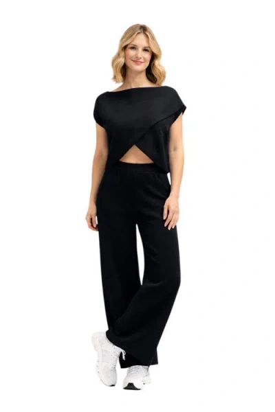 Accouchée Cool Knit Pants In Black