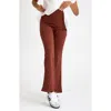 Accouchée Ultimate Comfort Warm Flare Pants In Cappuccino