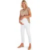 Accouchée Graceful Non-denim Foldover Waistband Maternity Pants