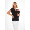 Accouchée Baby Carrier Maternity/nursing Top In Black