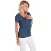 Accouchée Baby Carrier Maternity/nursing Top In Blue