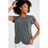 Accouchée Handy Crossover Short Sleeve Cotton Maternity/nursing Top