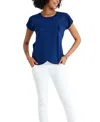 Accouchée Crossover Short Sleeve Cotton Maternity/nursing Top