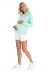 Accouchée Iconic Maternity/nursing Hoodie In Green
