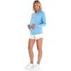Accouchée Iconic Maternity/nursing Hoodie In Blue