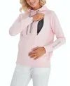 Accouchée Iconic Maternity/nursing Hoodie In Pink