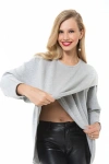 Accouchée Let Loose Crossover Long Sleeve Maternity Nursing Knit Top