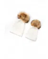 Accouchée Mom N Me Beanie Set- 2 Pcs In White