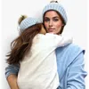 Accouchée Mom N Me Beanie Set In Blue