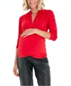Accouchée Pure Maternity/nursing Top In Red