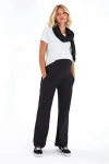 Accouchée Simply Cool Foldover Waistband Stretch Cotton Jogger Pants