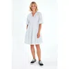Accouchée Tie Waist A-line Maternity/nursing Wrap Dress