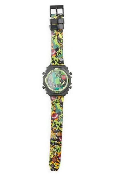Accutime Kids' Minecraft Digital Watch In Multi