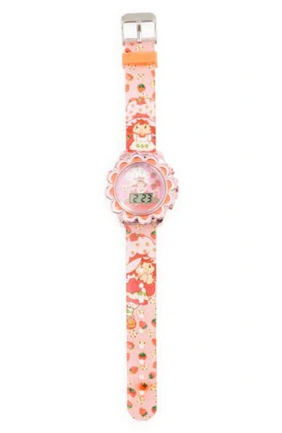 Accutime Kids' Strawberry Shortcake Digital Watch In Pink