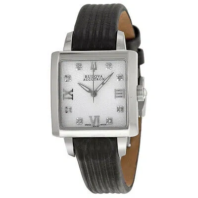 Pre-owned Accutron Bulova  63p100 Swiss Made Quartz Ladies Diamond Watch Masella