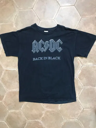 Pre-owned Acdc X Band Tees Ac/dc Back In Black