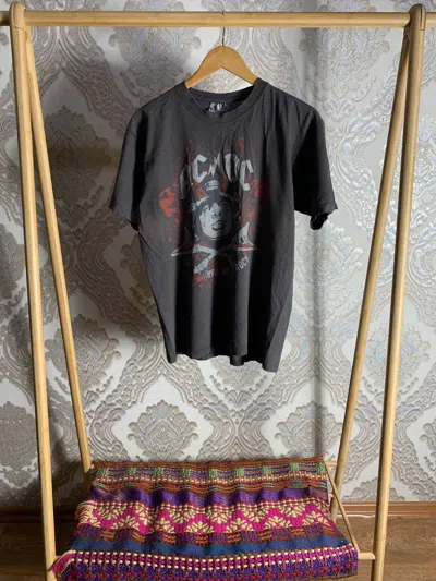 Pre-owned Acdc X Band Tees Very Ac/dc T-shirt Tour Band Rock Metal Pank Y2k Retro In Brown