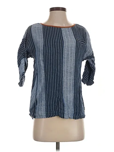 Pre-owned Ace & Jig 3/4 Sleeve Blouse In Blue