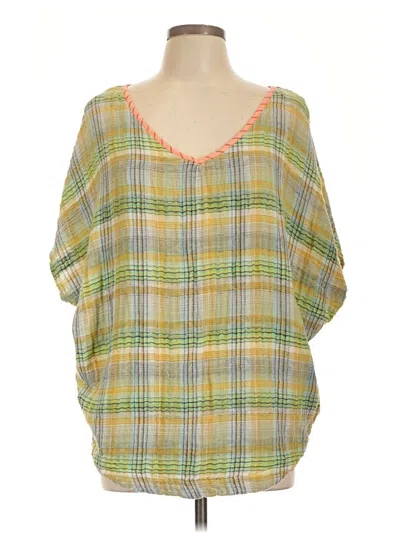 Pre-owned Ace & Jig 3/4 Sleeve Blouse In Green