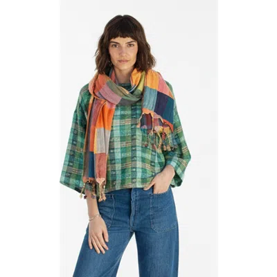 Ace & Jig Alto Souble-sided Scarf With Tassels In Multi